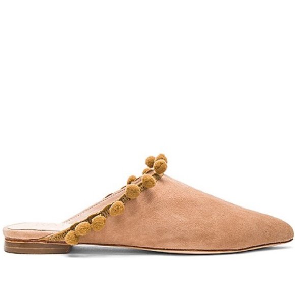 RAYE Tan Suede Mule Slides - Picture 2 of 7